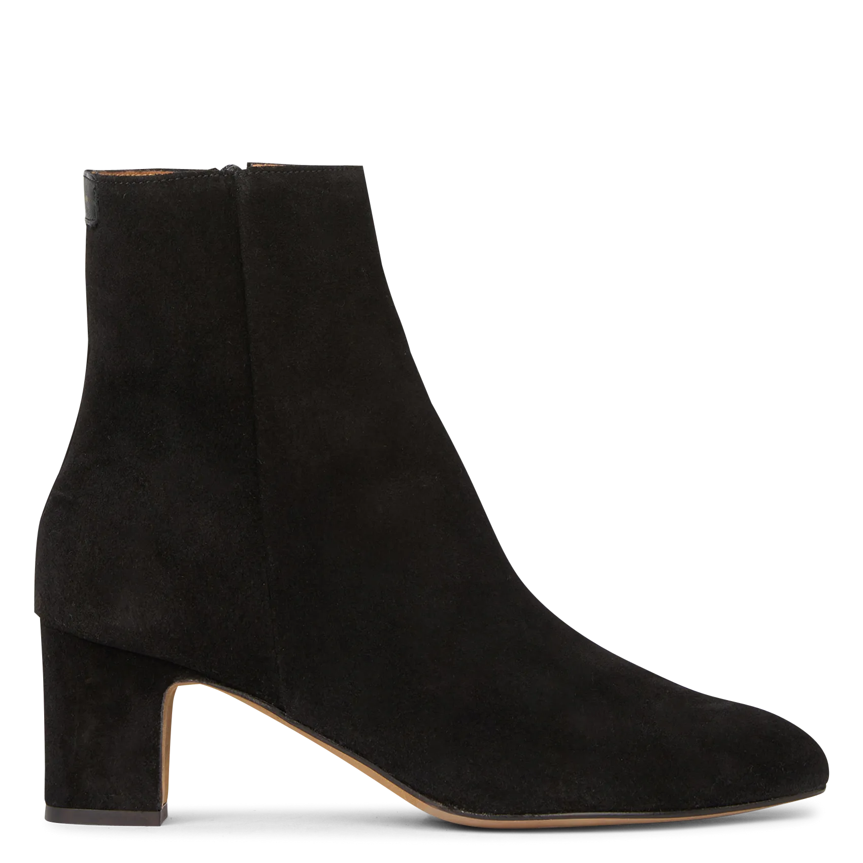 Bottines en cuir velours Noir LISE