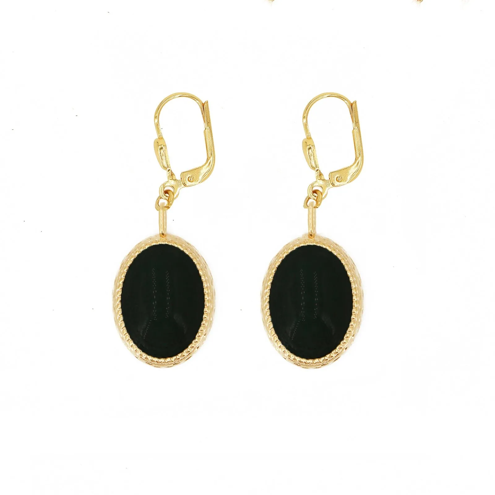 Boucles d'oreilles liv Noir LIV