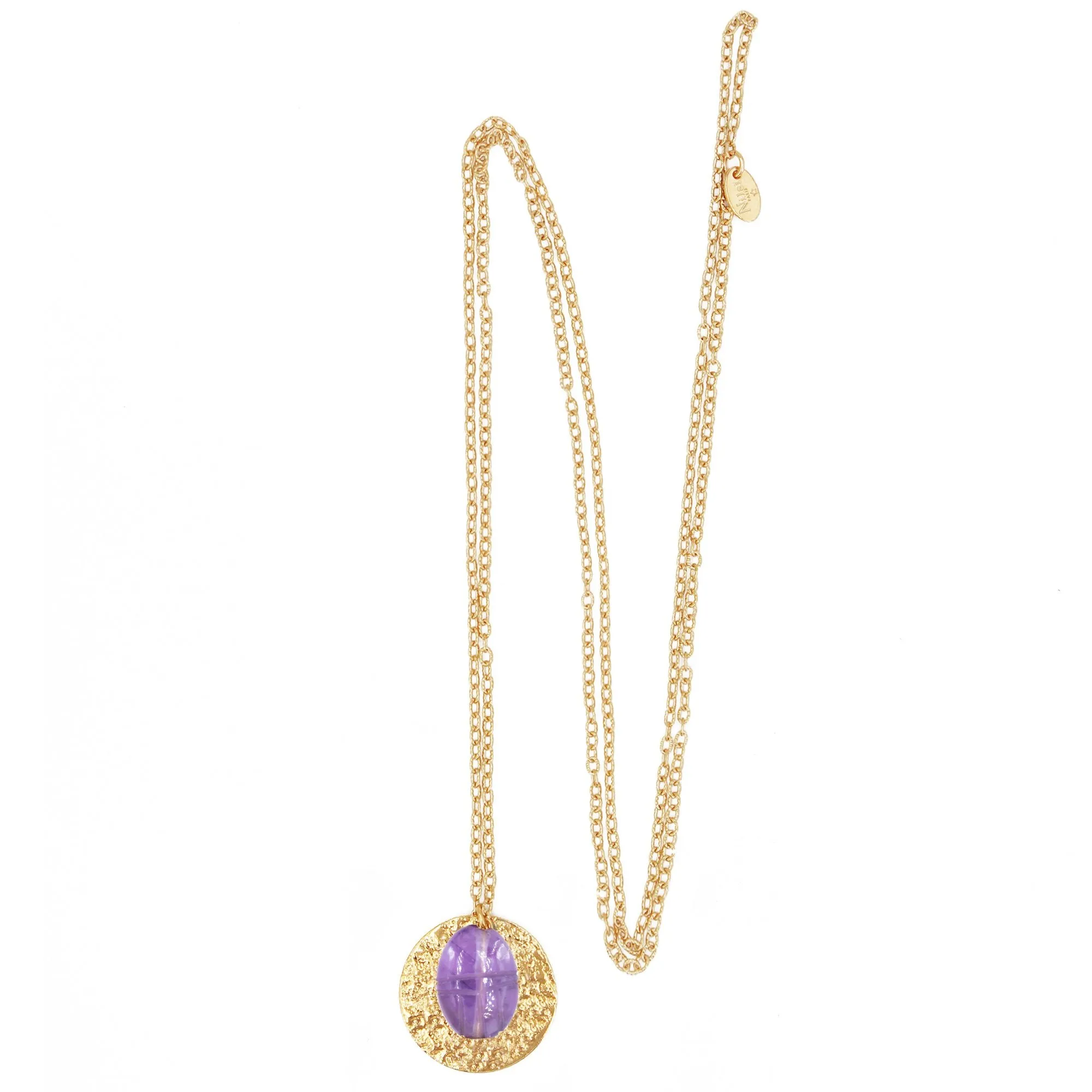 Sautoir scarabée Violet SCARABEE