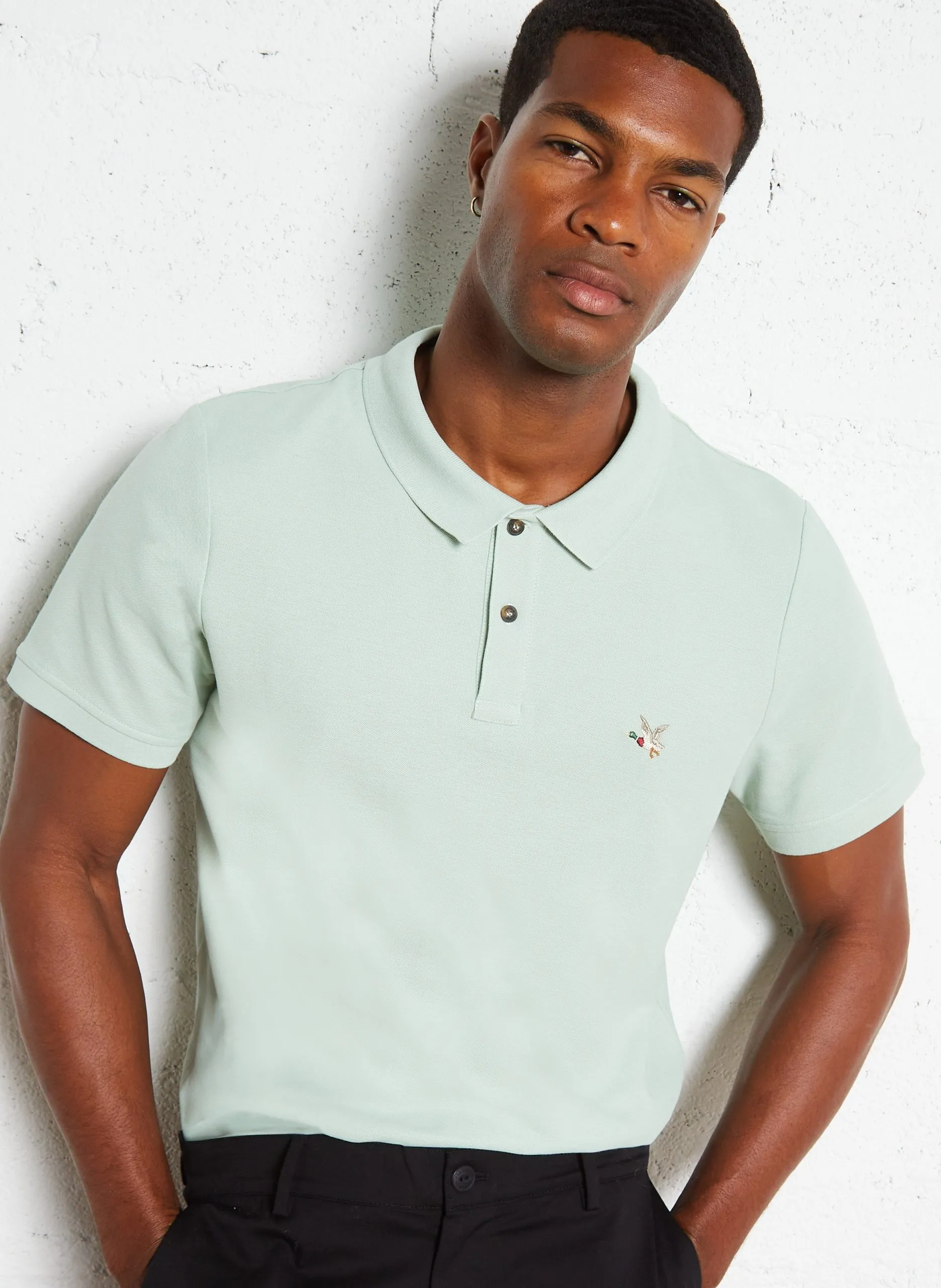 Polo regular-fit en coton Vert TOGS
