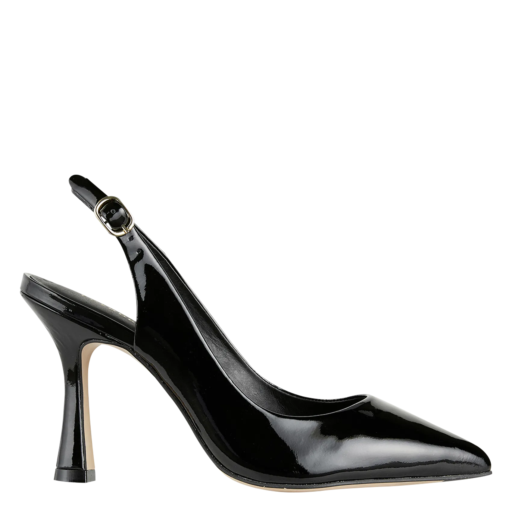 Escarpins en cuir vernis Noir OPALINE