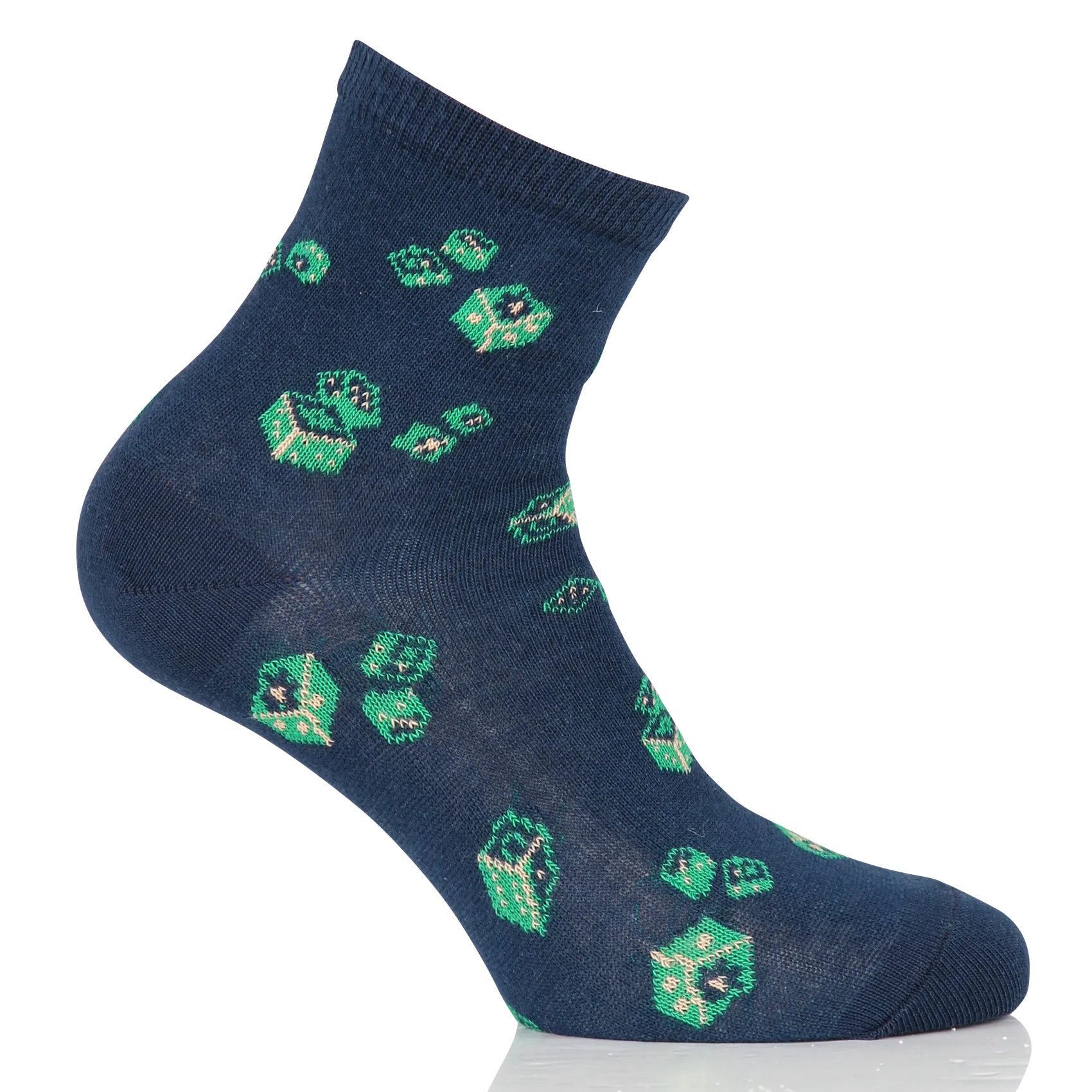 Chaussette à motifs Bleu
