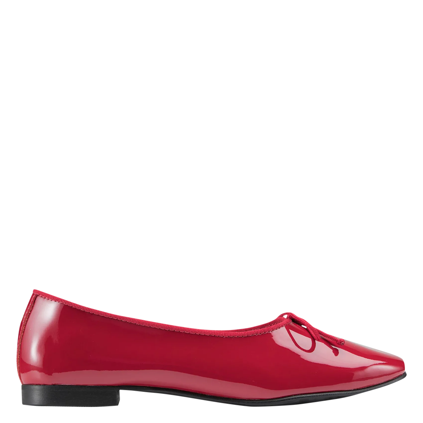 Ballerines en cuir vernis Rouge GAELE