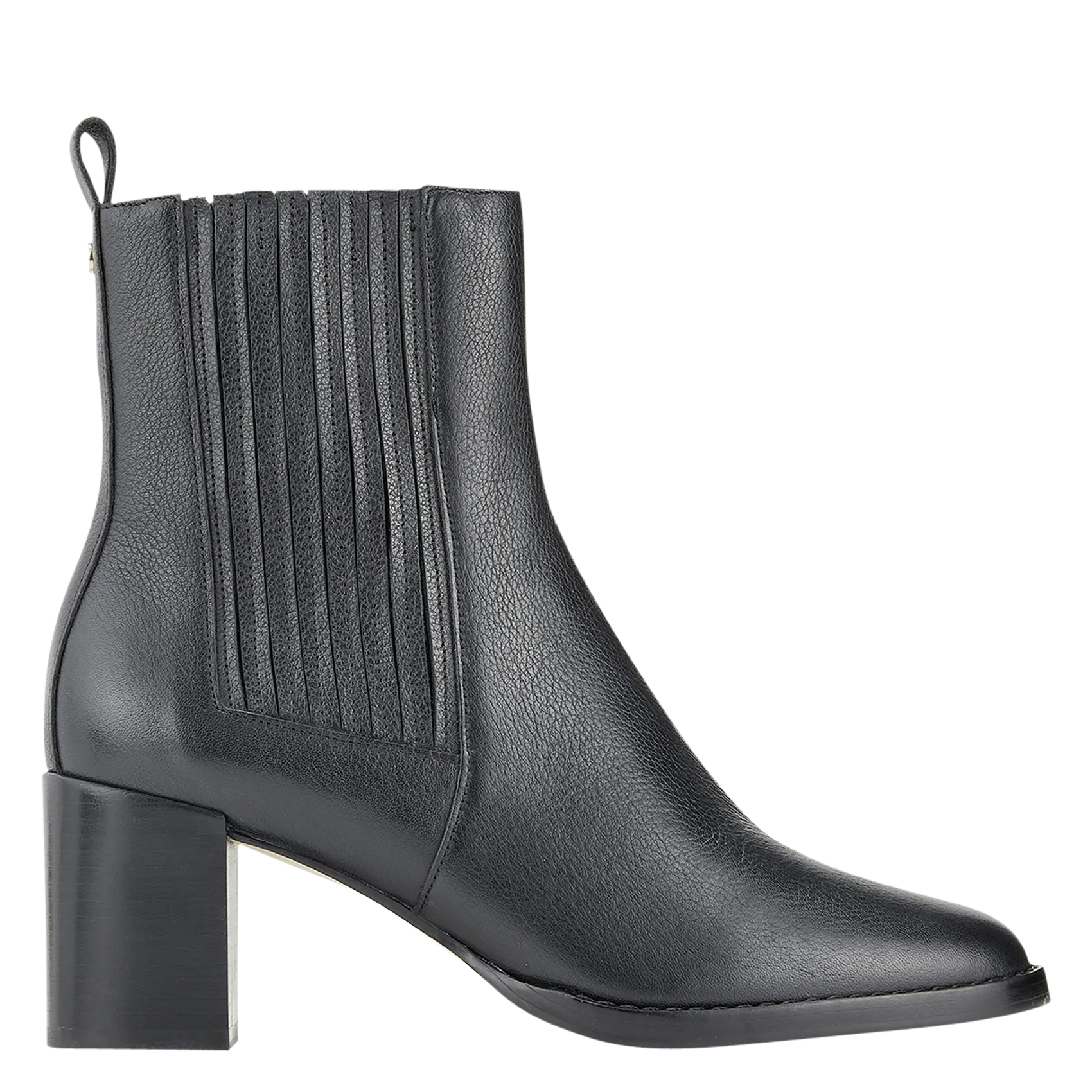 Bottines à talons en cuir Noir BELLA