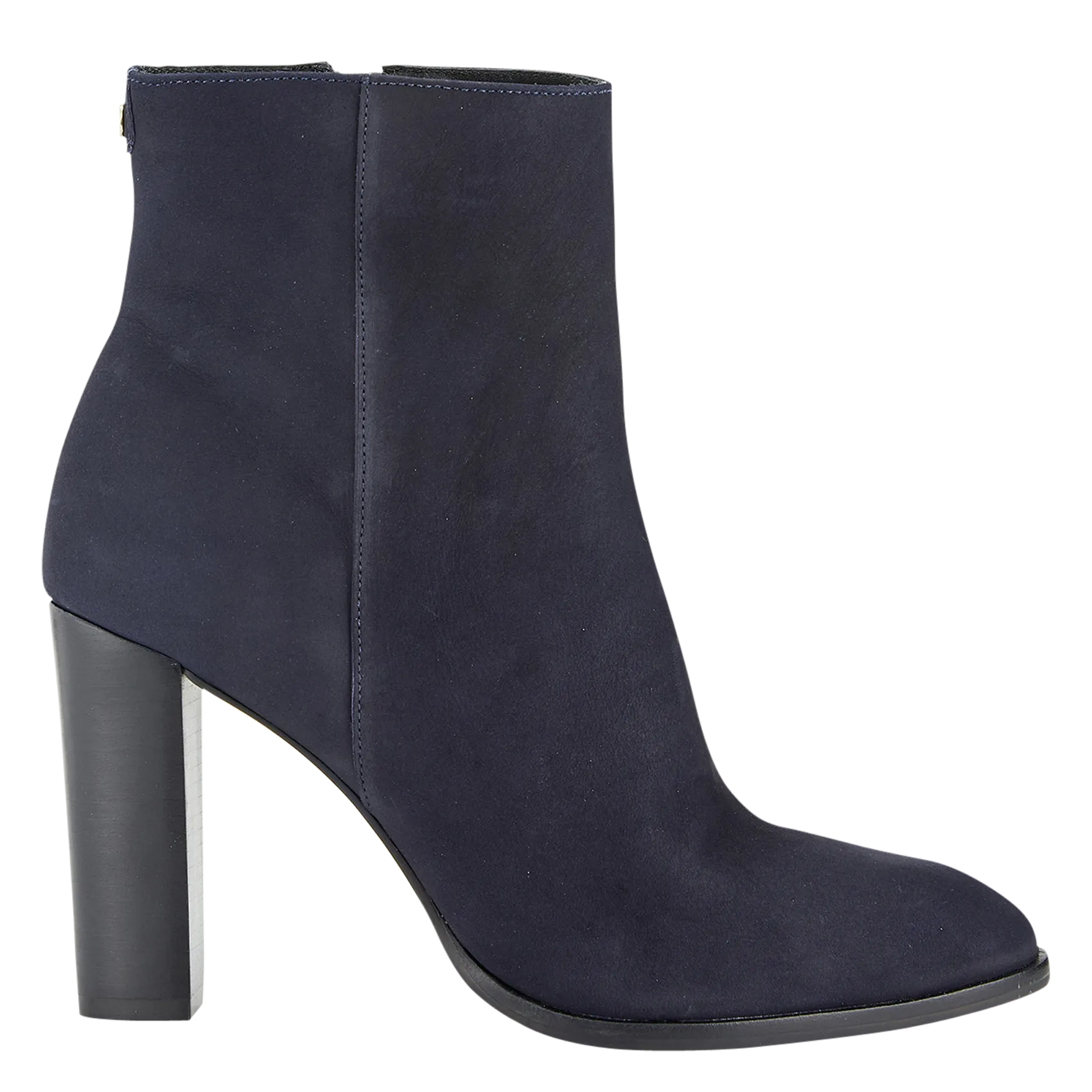 Bottines à talons en cuir velours Bleu WALIMAS