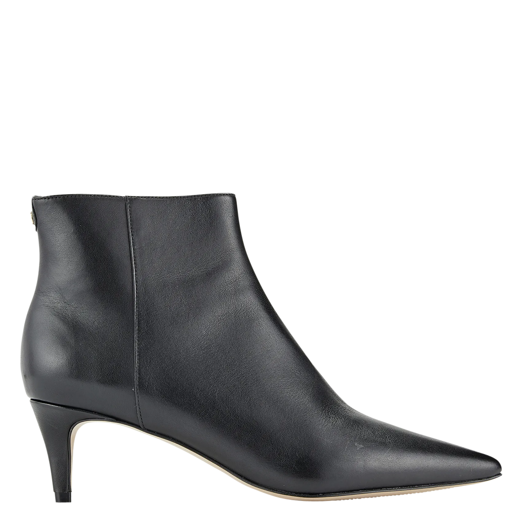 Bottines à talons en cuir Noir ZIVIA