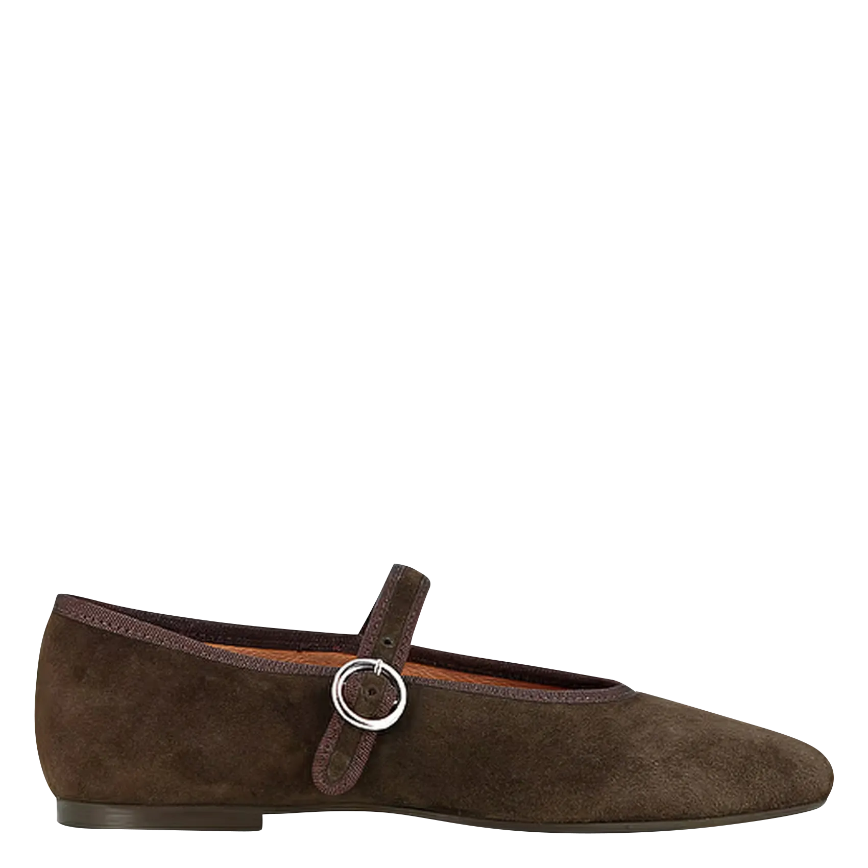 Ballerines en cuir velours Marron DEESSE