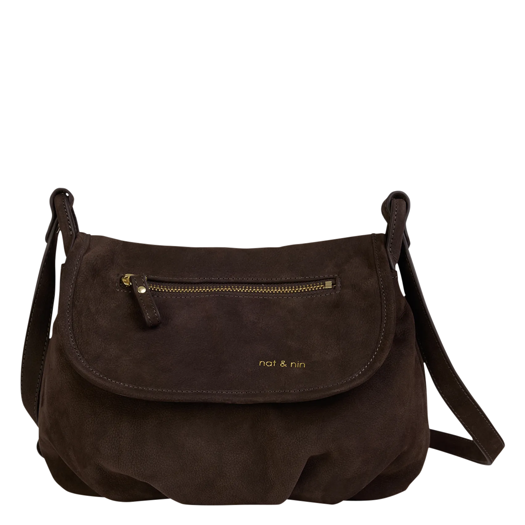 Besace en cuir Marron JEN