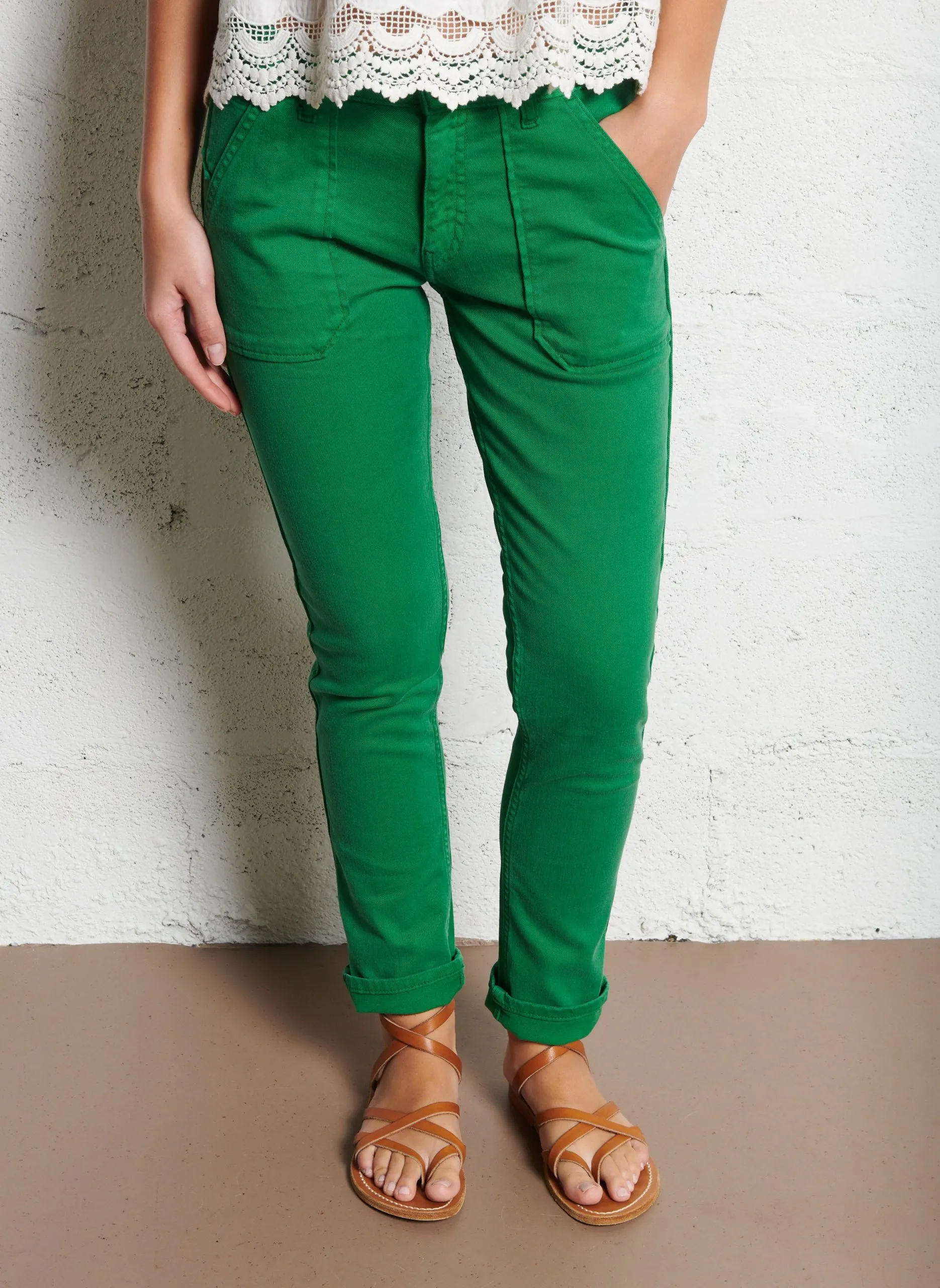 Jean slim en coton mélangé Multicolore PIERCE