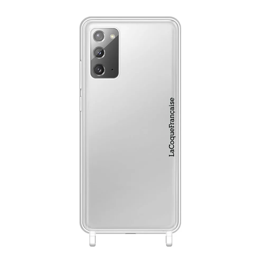 Coque de téléphone avec anneaux pour samsung galaxy note 20 Argent