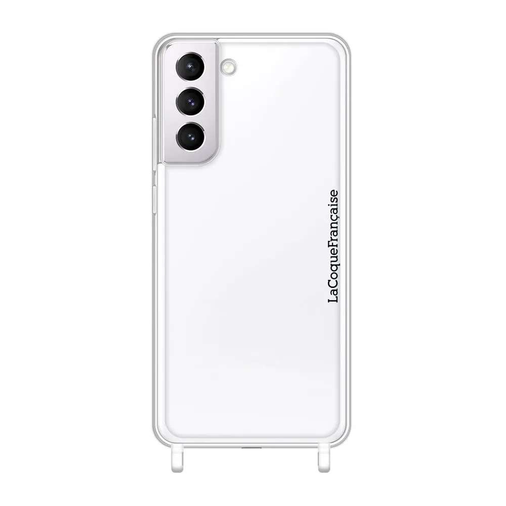 Coque de téléphone avec anneaux pour galaxy s21 plus Argent