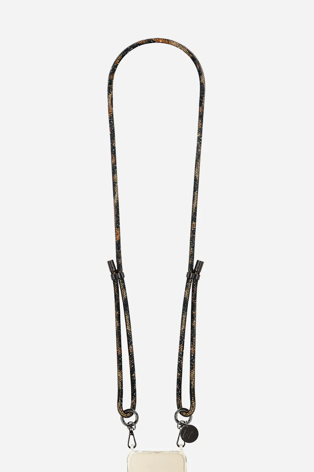 Cordon de téléphone en strass Marron MARIAH