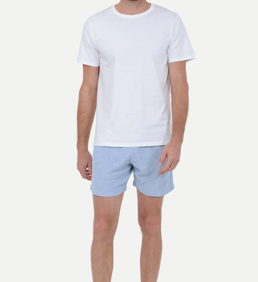 Short en éponge Bleu