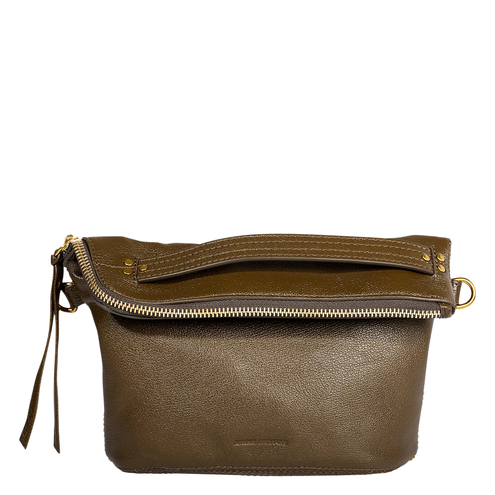 Pochette en cuir Vert LUCKY