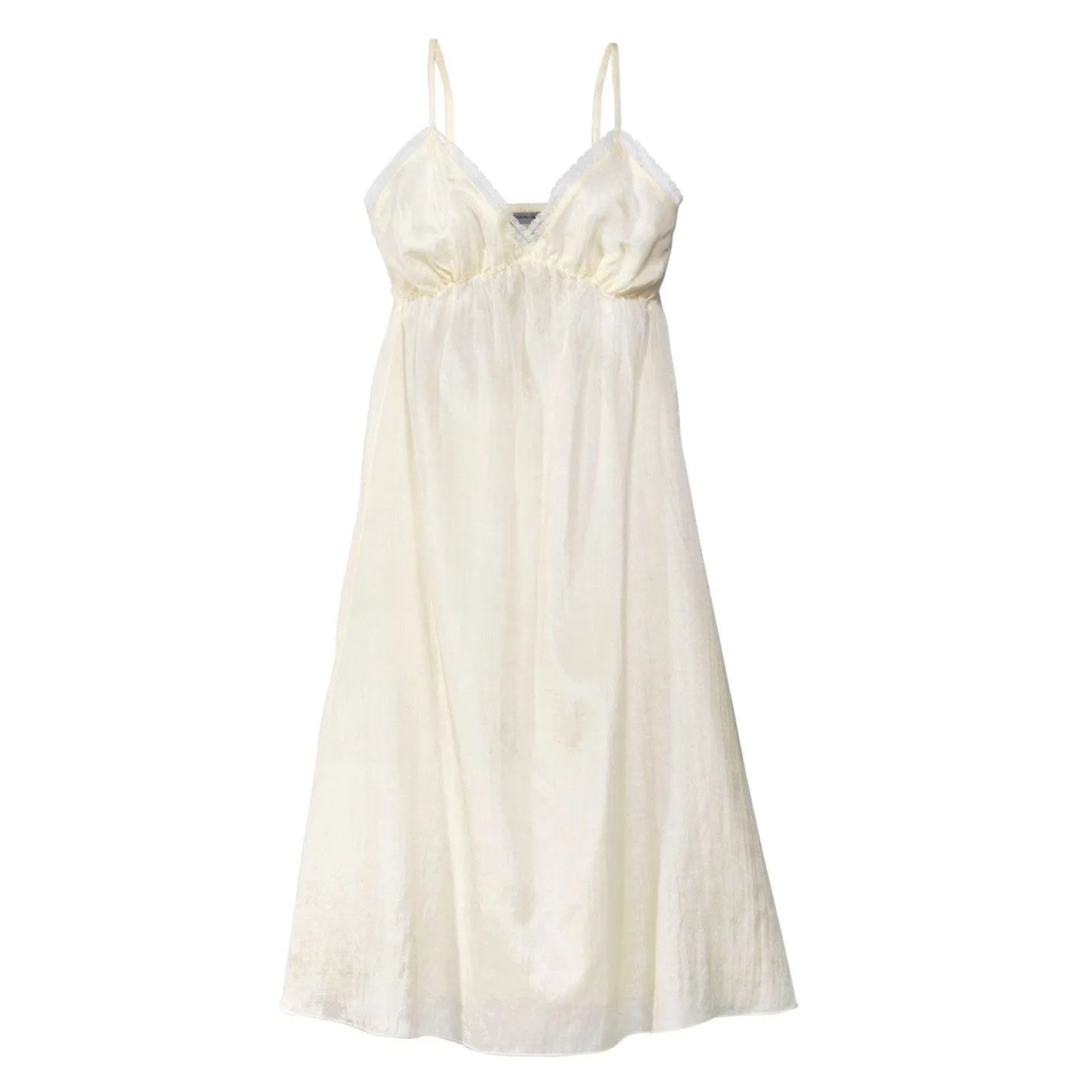 Nuisette longue coton et soie Beige NUISETTE JOSEPHINE