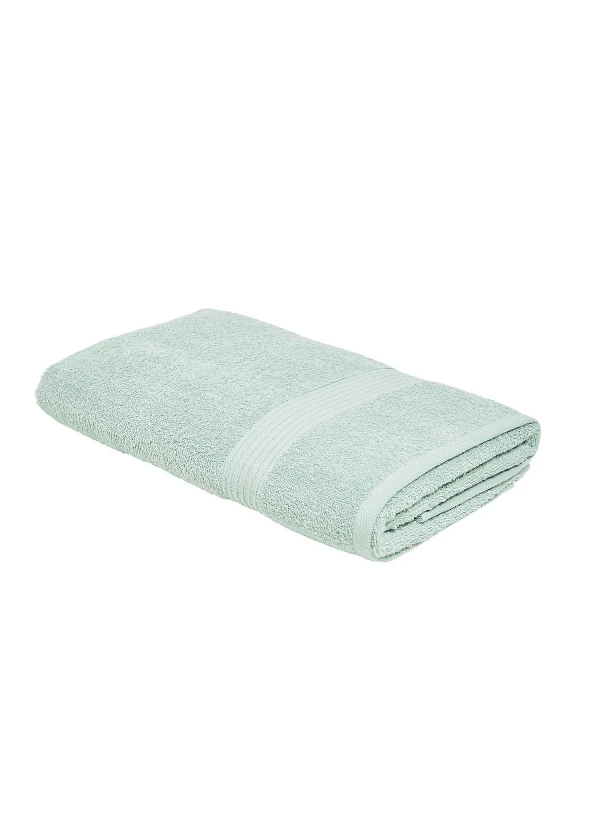 Drap de bain uni en coton Vert ESSENTIAL