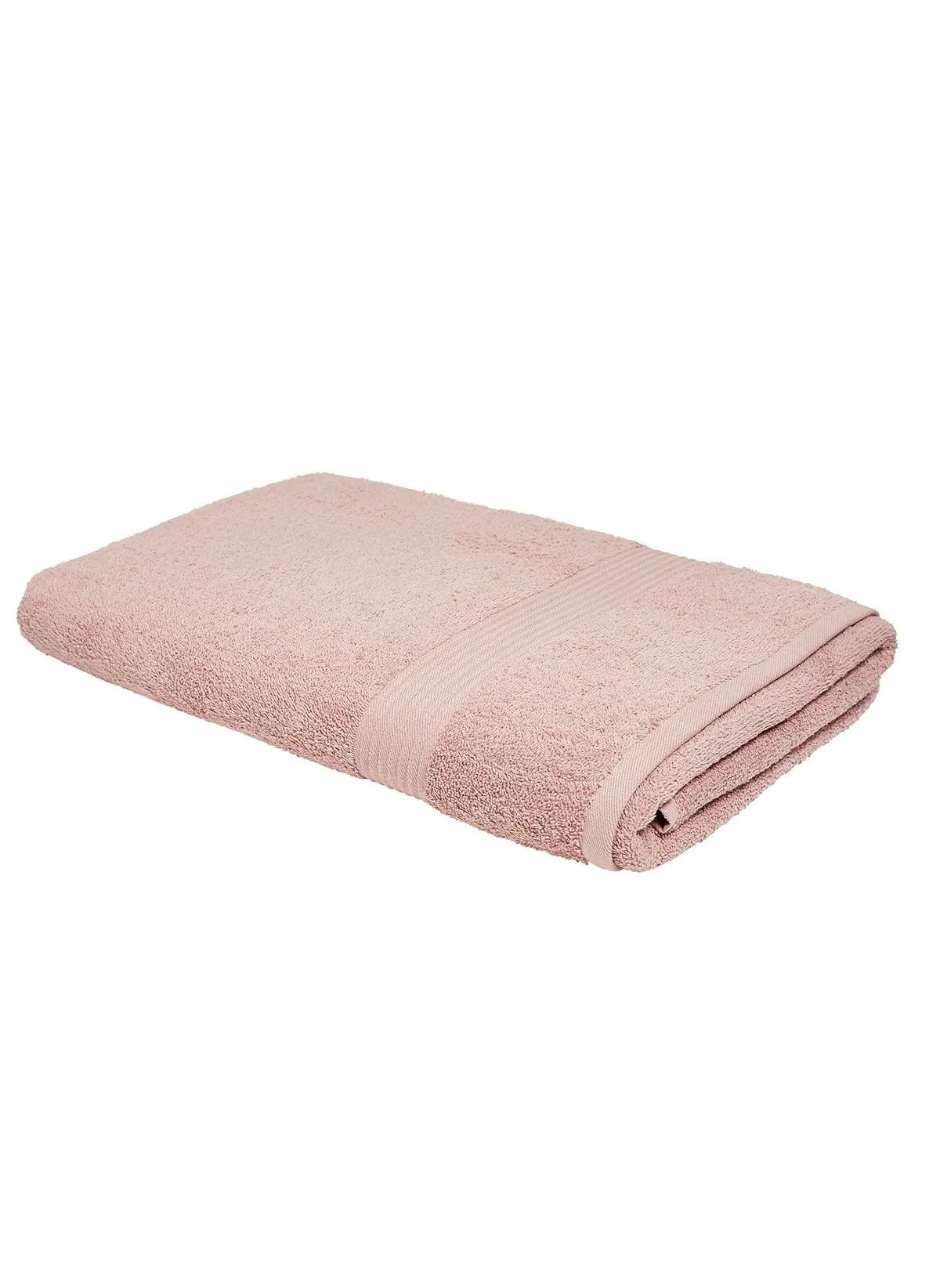 Maxi drap de bain uni en coton Rose ESSENTIAL