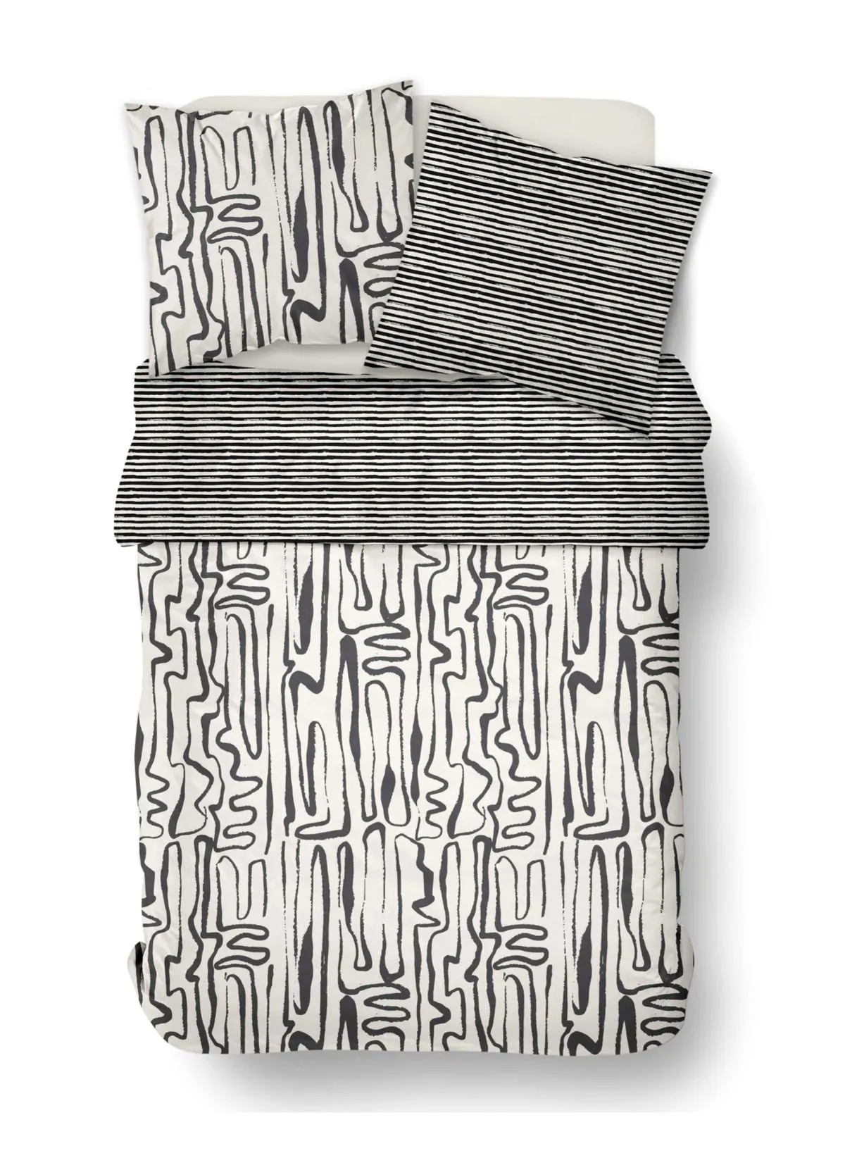 Parure de lit en coton Blanc SUNSHINE SALY