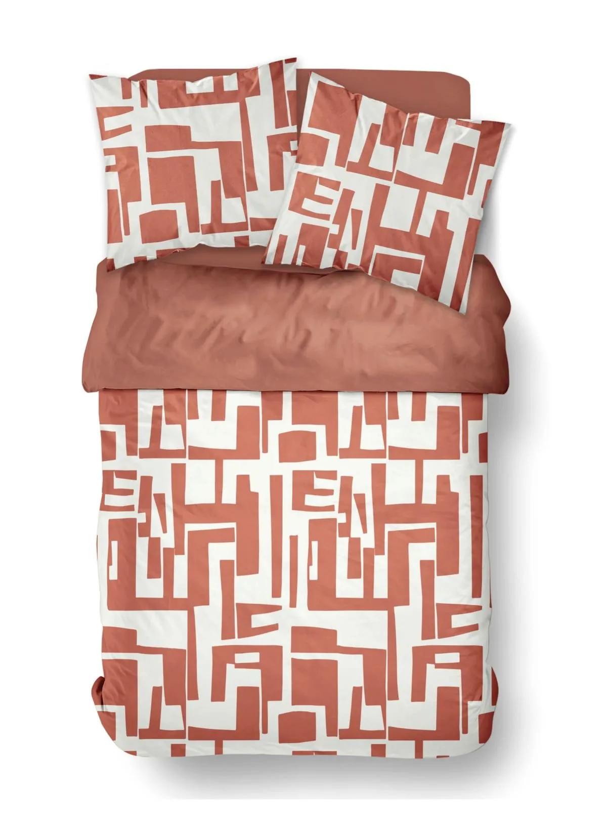 Parure de lit en coton Rouge SUNSHINE GRACE