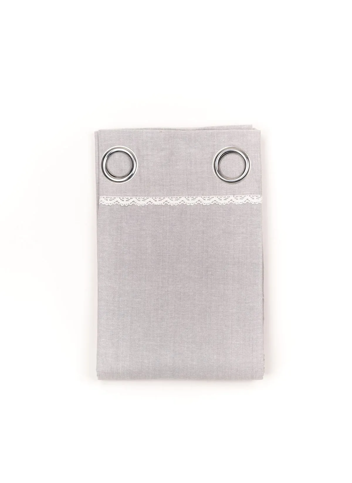 Rideau en coton Gris CHARME