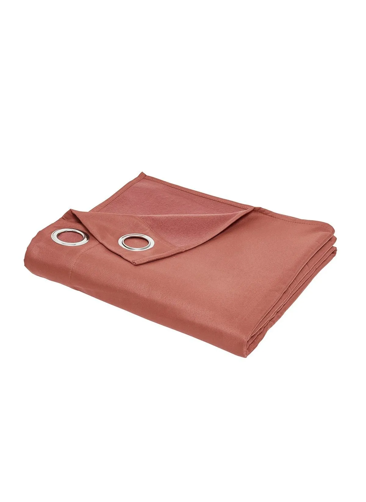 Rideau isolant à œillets uni Rouge ESSENTIAL