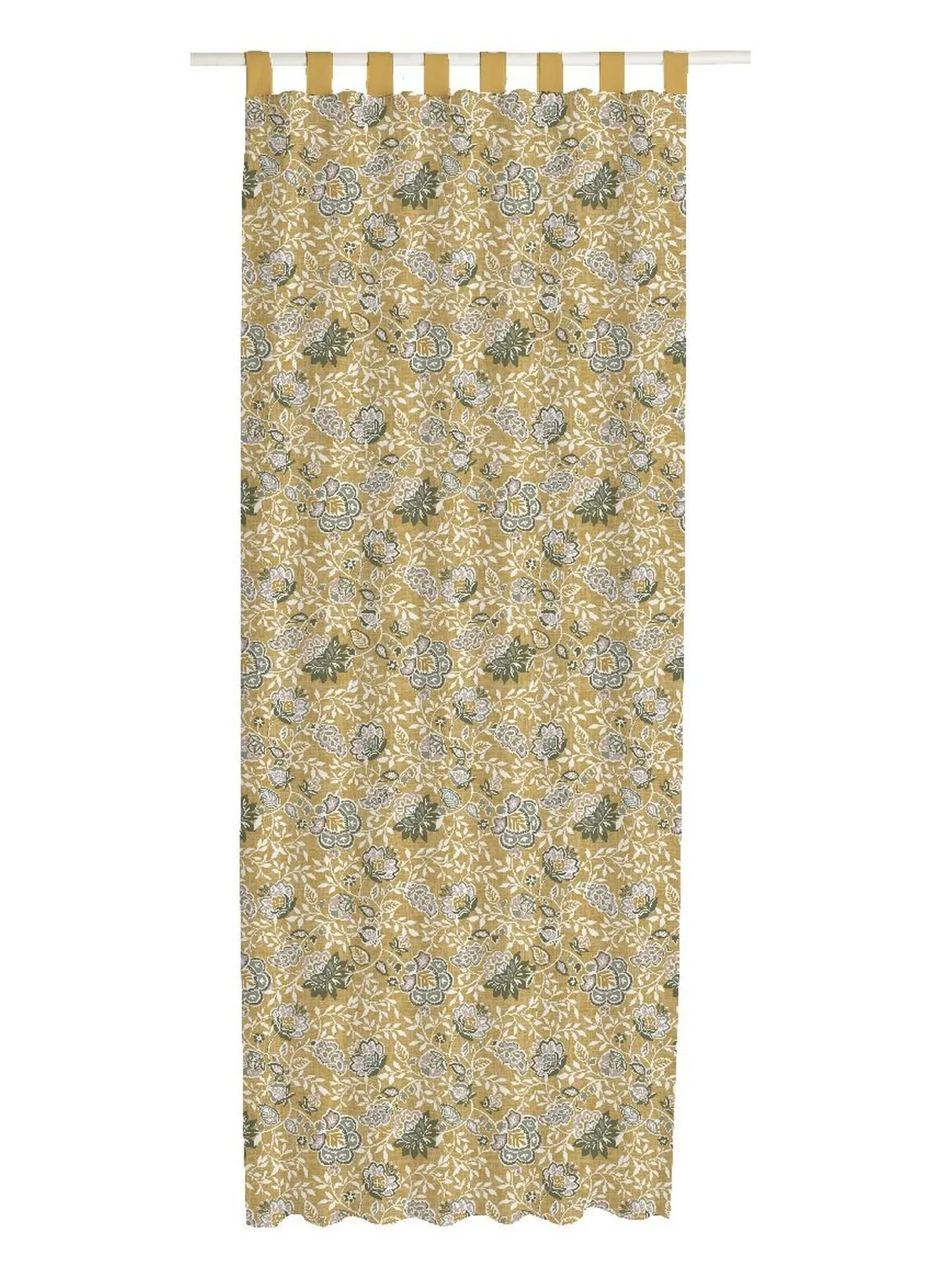 Rideau œillets en coton Vert SHIVA