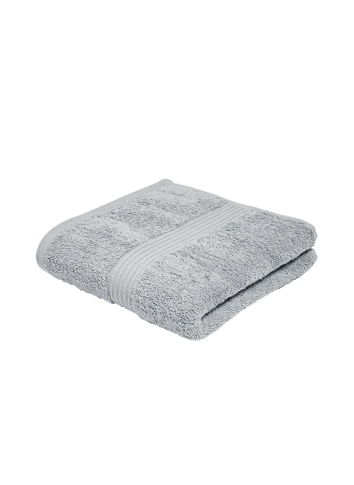 Serviette de bain uni en coton Gris ESSENTIAL