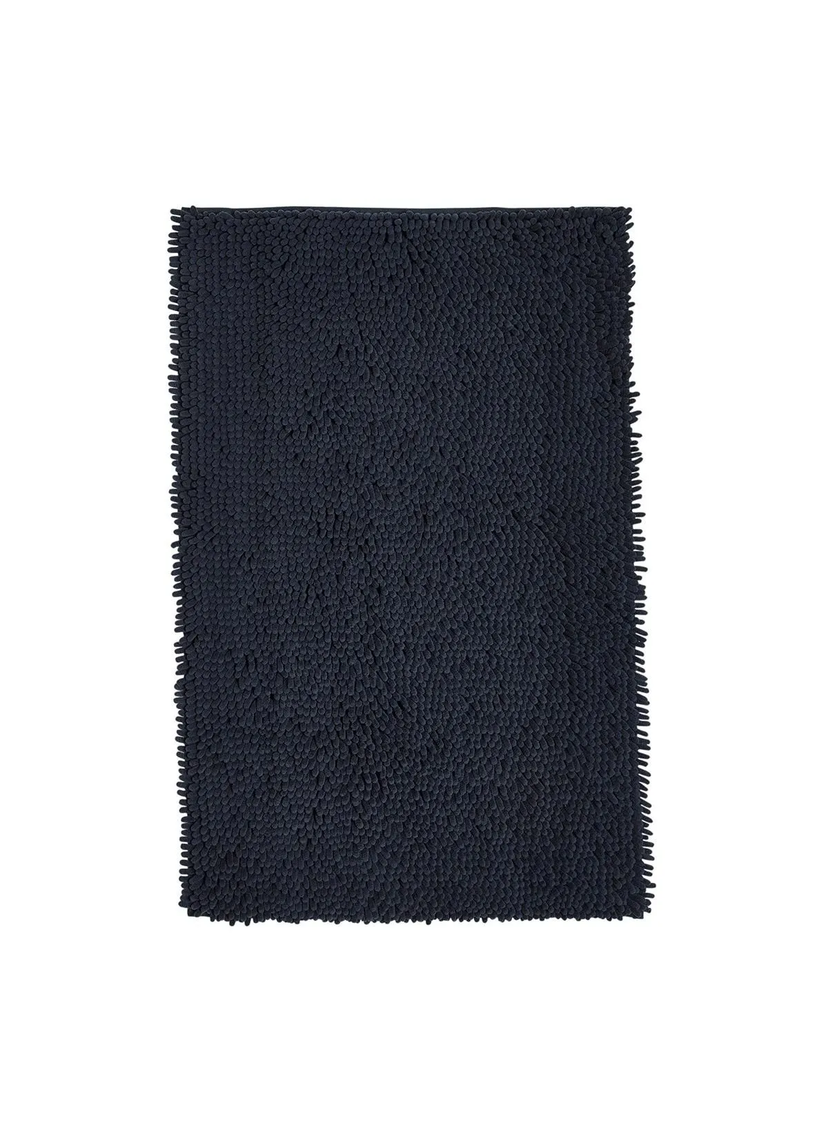 Tapis de bain mèche uni Bleu ESSENTIAL