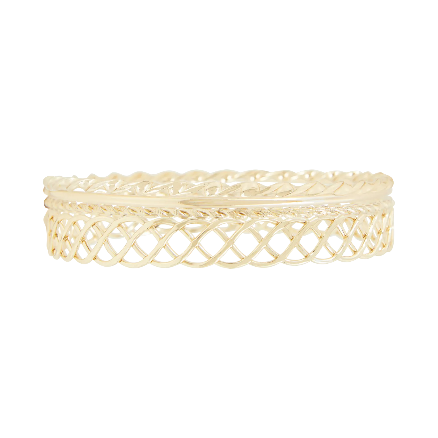 Lot de bracelets Doré