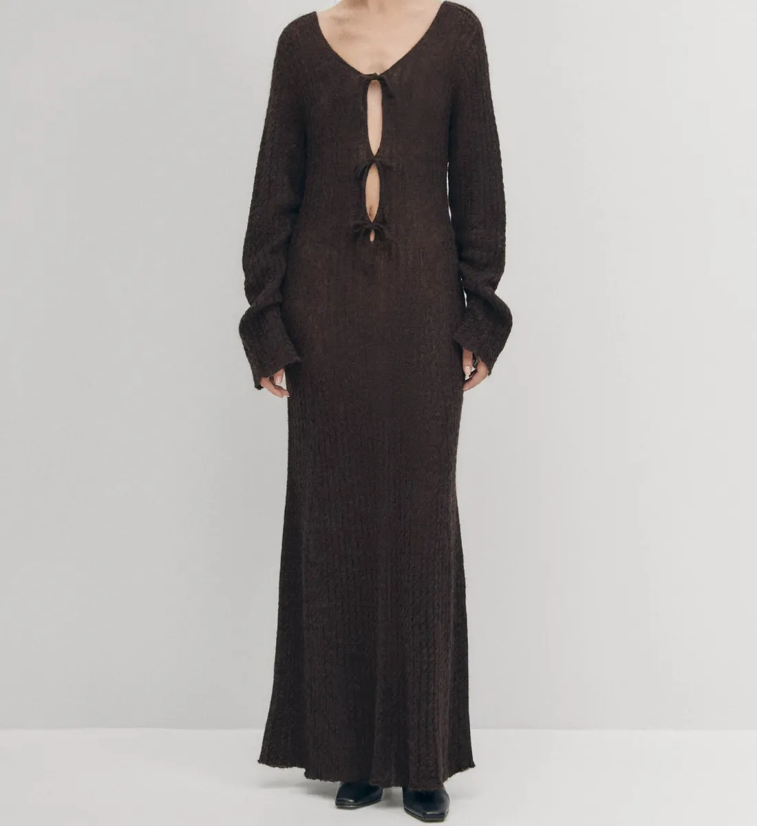 Robe en laine Marron TRIZA