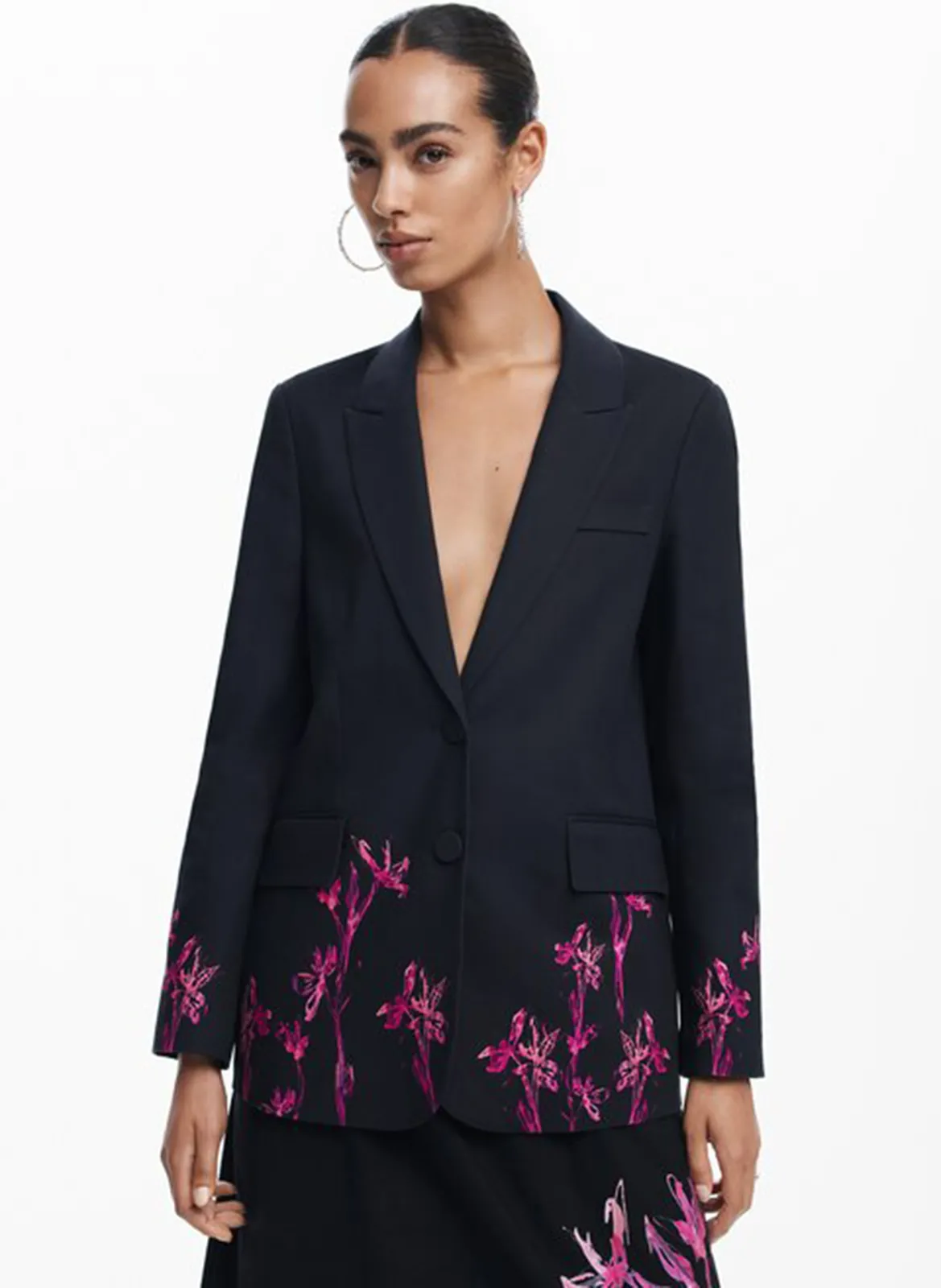 Veste de tailleur droite Noir