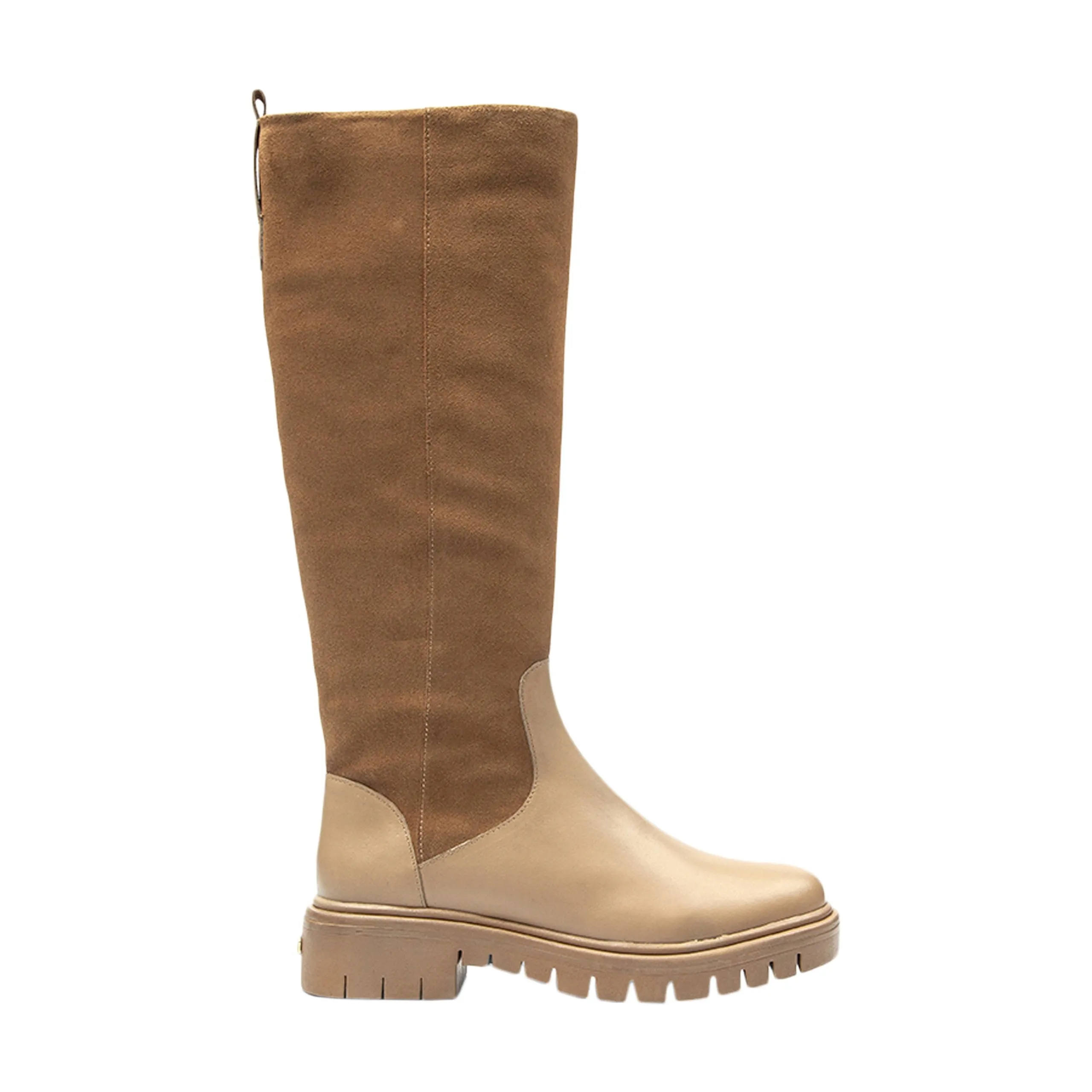 Bottes cuir par m.belarbi zabeth Beige