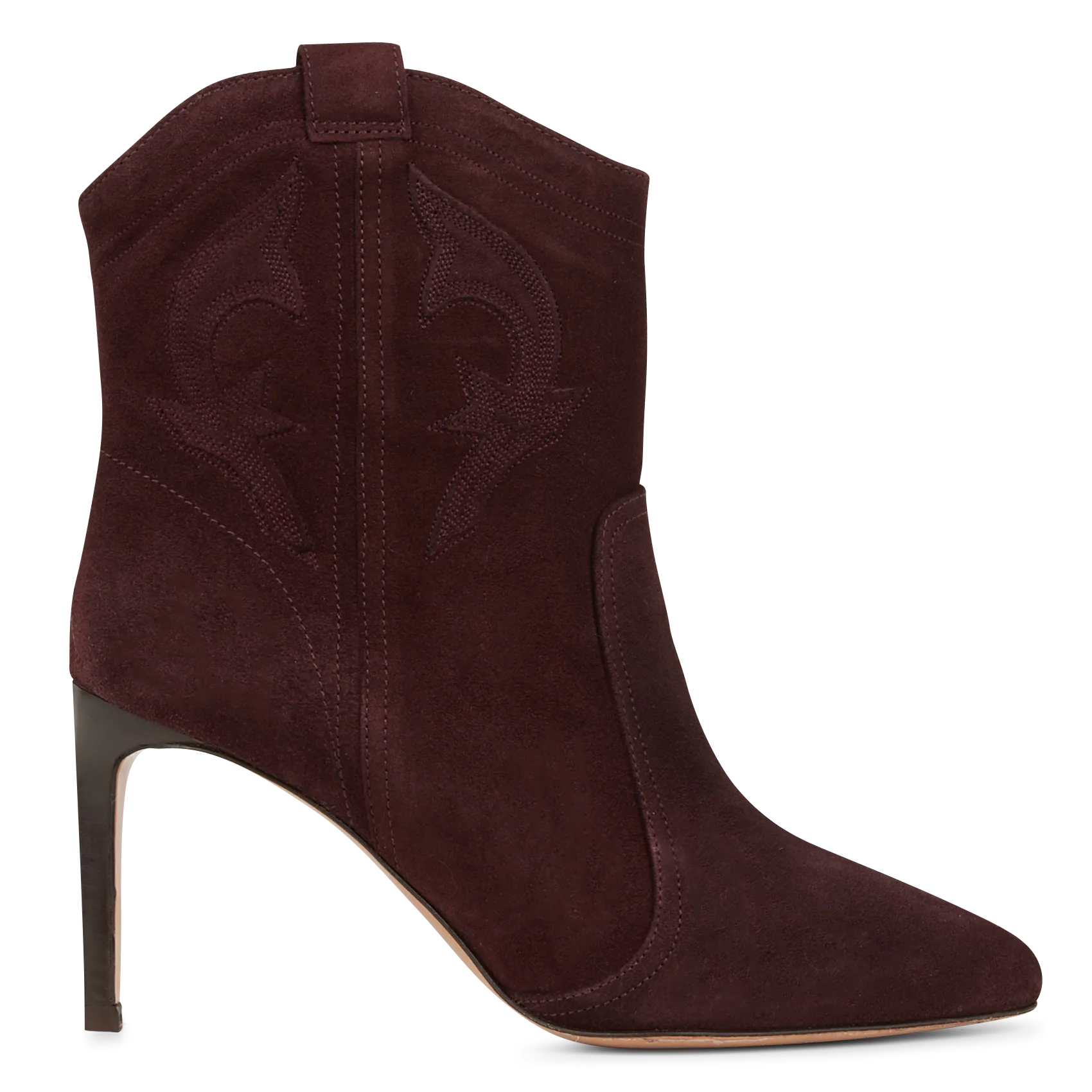 Bottines western à talon haut Marron CAITLIN
