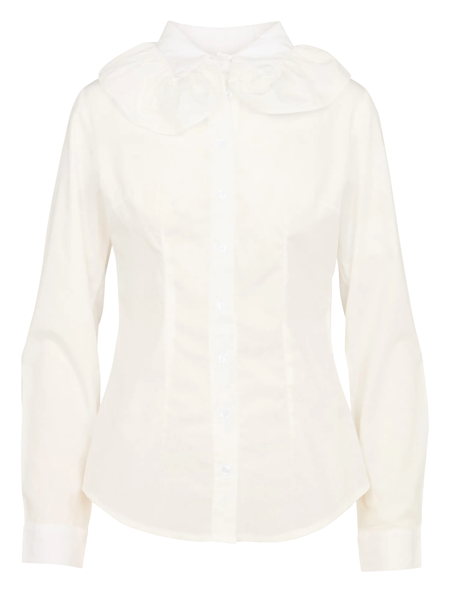 Chemise cintrée en coton Blanc RANIA