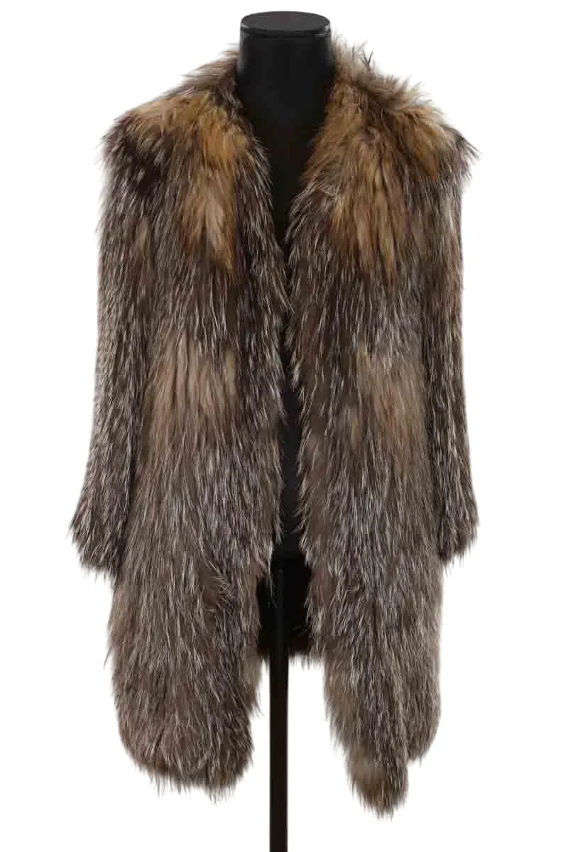 Manteau en fourrure Marron