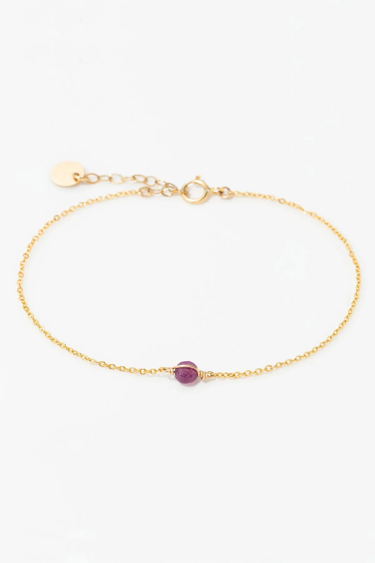 Bracelet - rubis Rose STELLA
