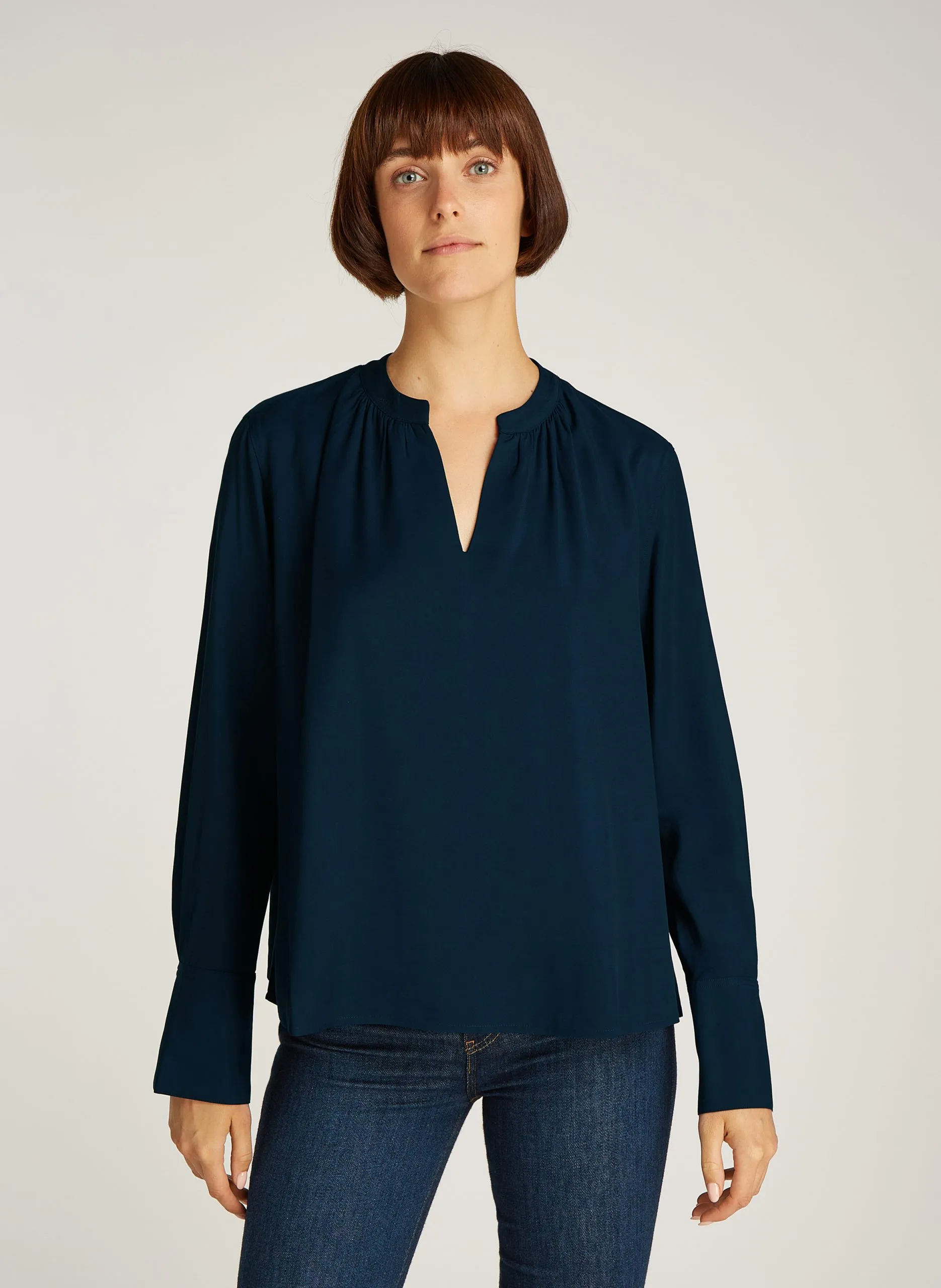 Blouse droite Bleu