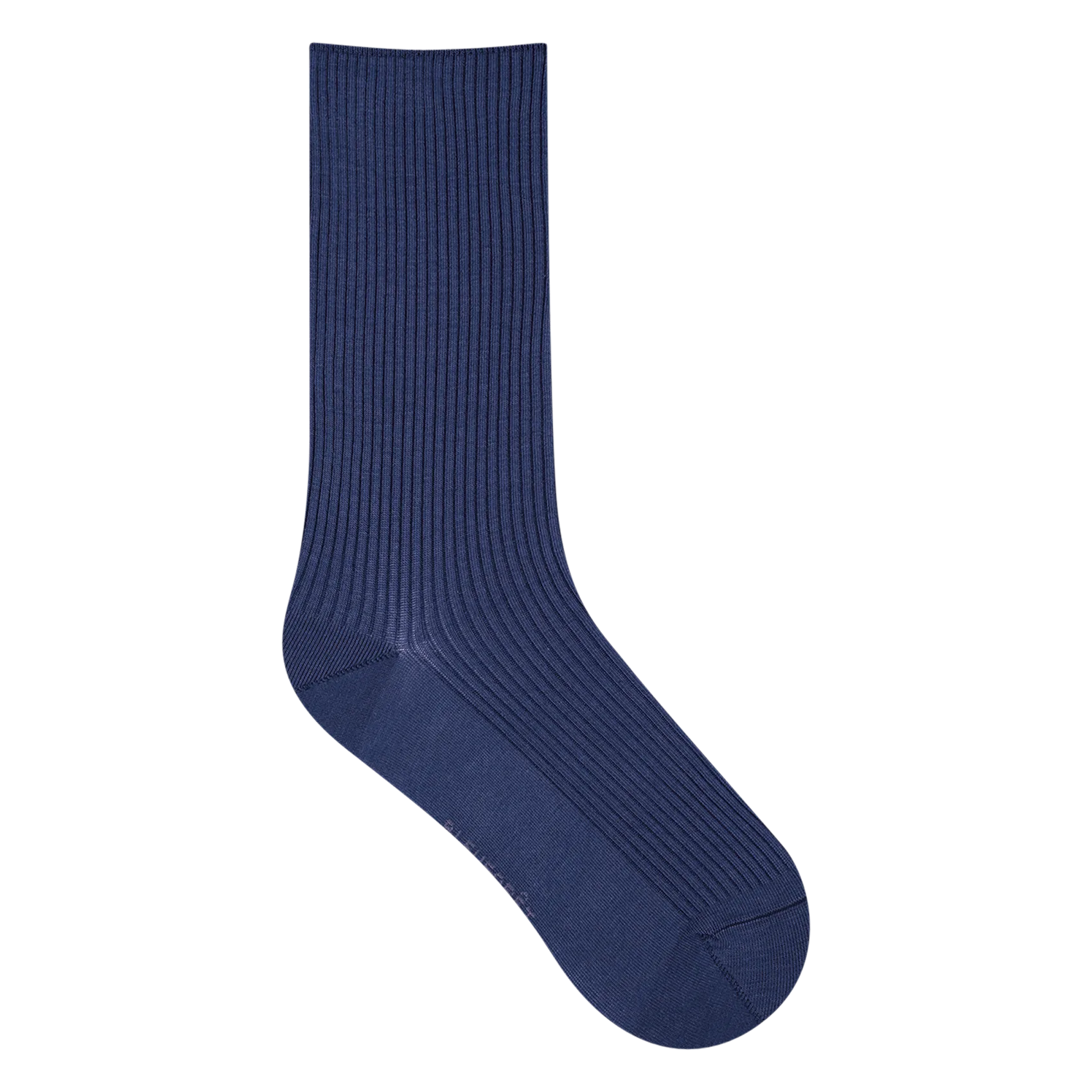 Chaussettes en coton côtelé Bleu