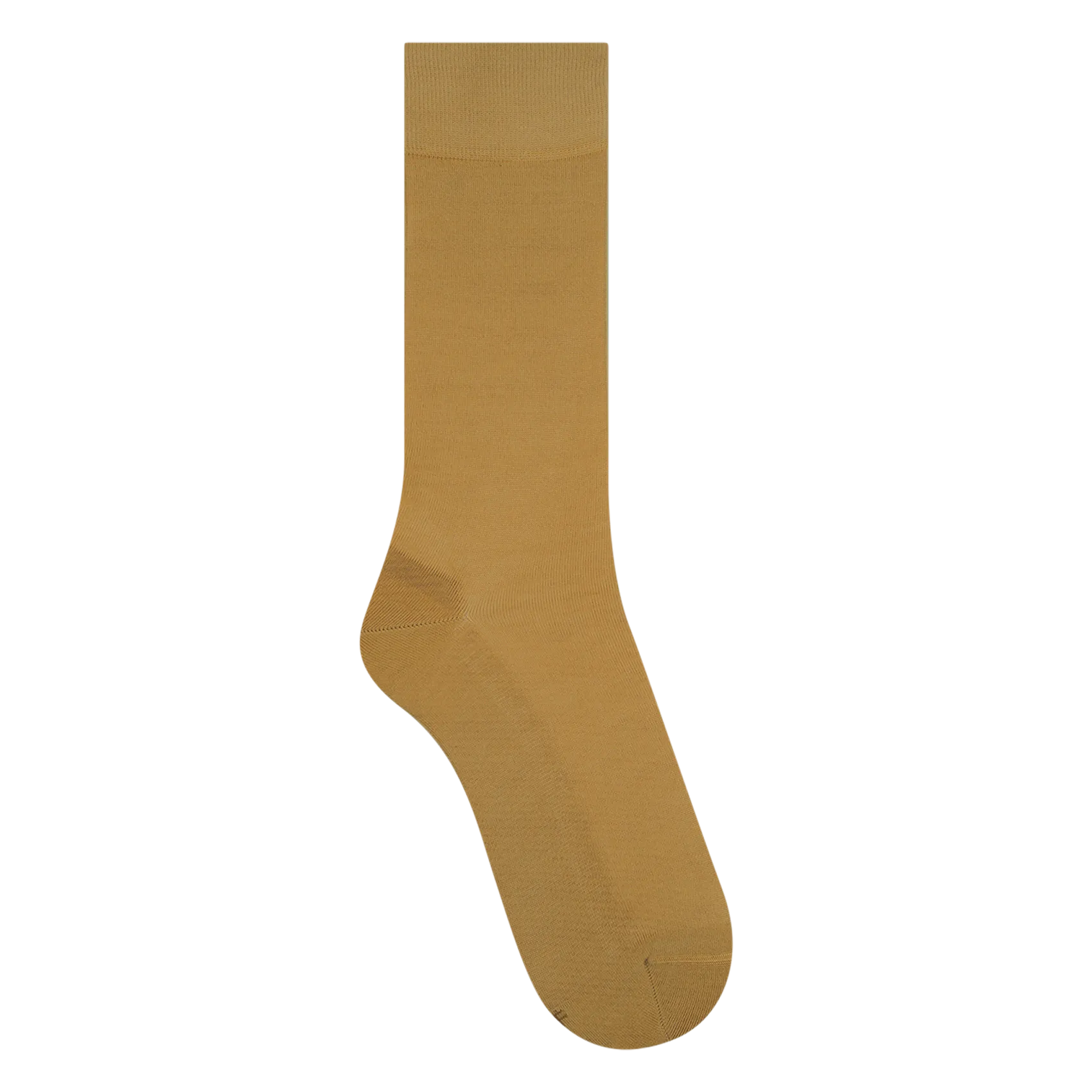 Chaussettes à bords-côtes en coton Jaune