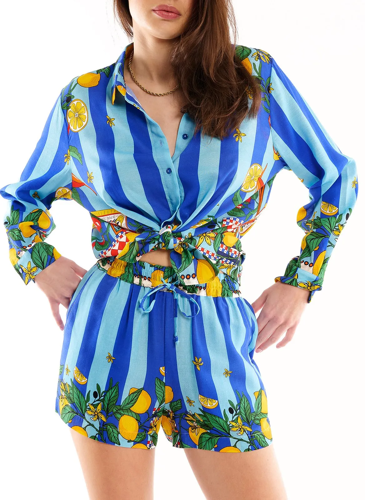 Short imprimé Bleu PALERMO