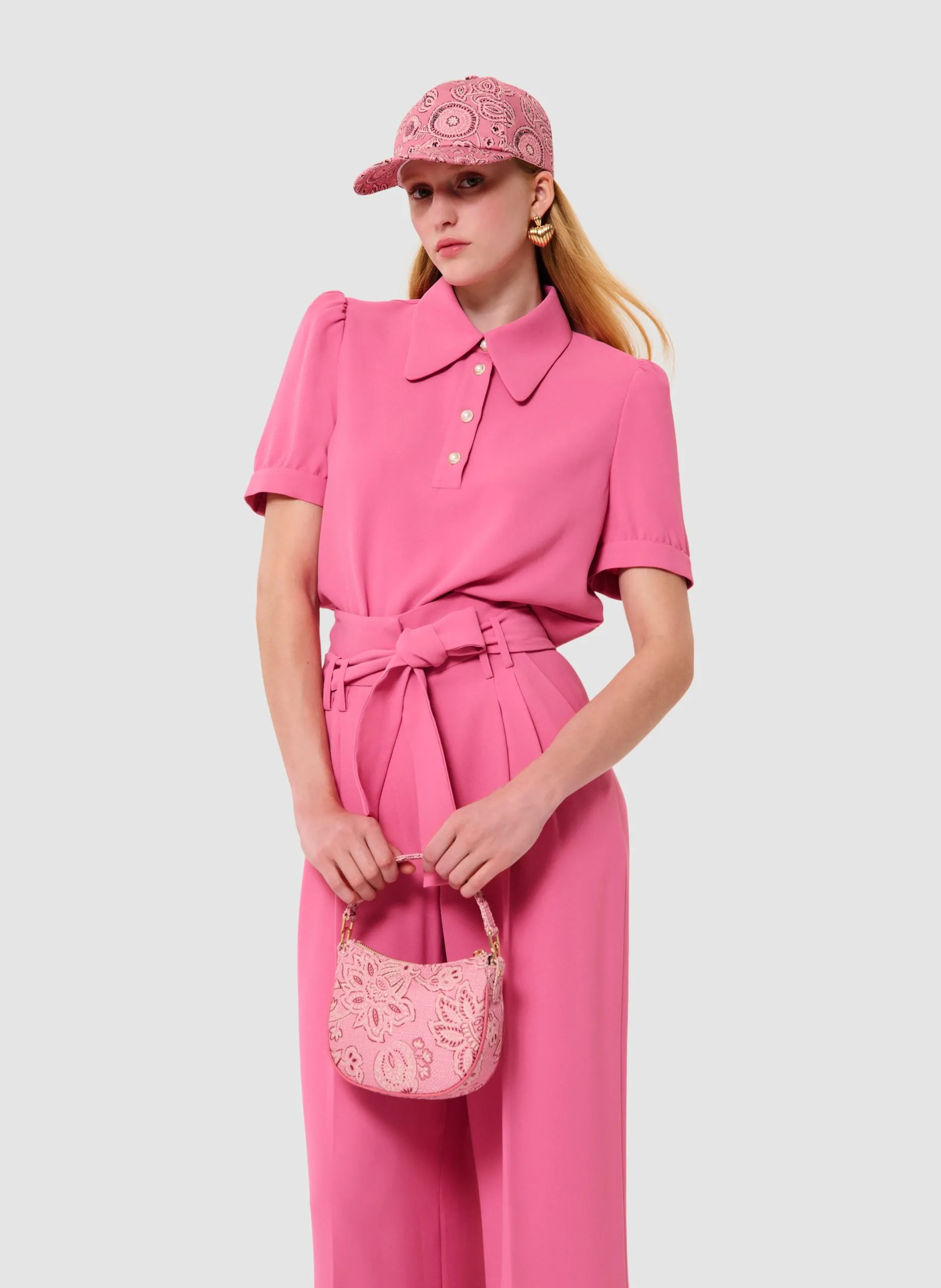 Chemisier droit col classique Rose TONINO