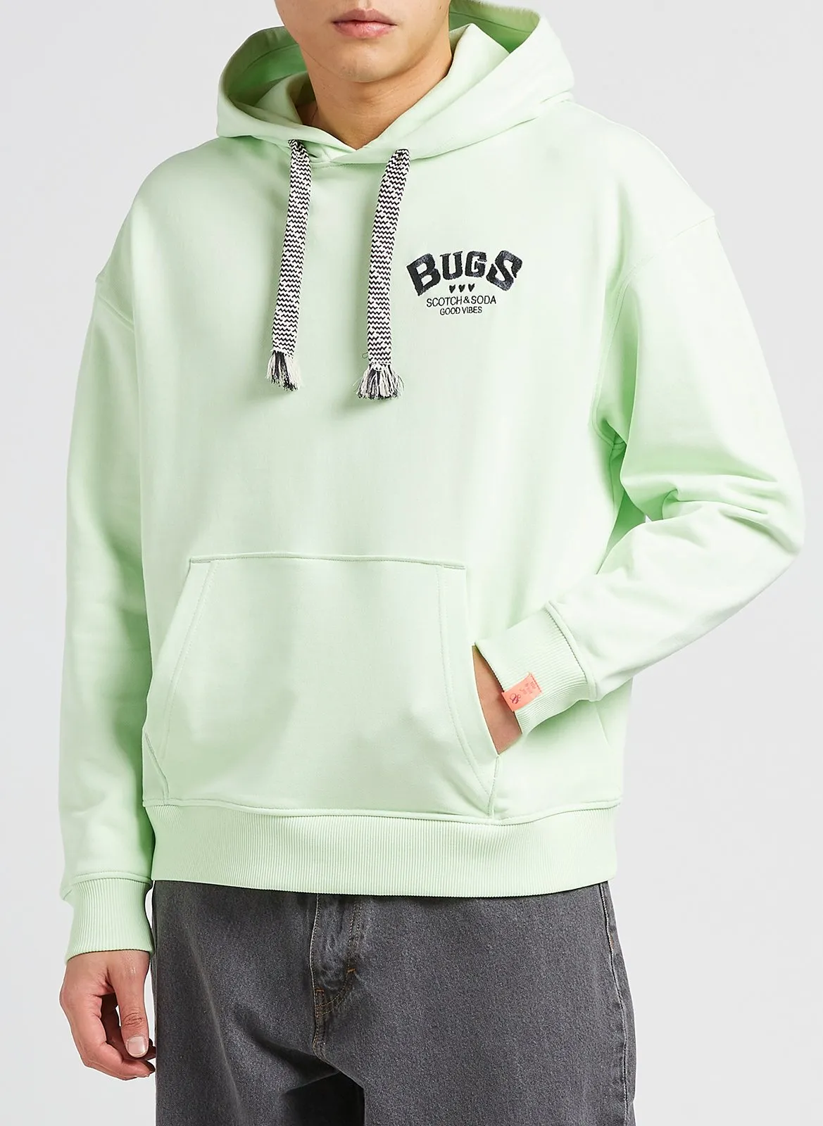 Sweat à capuche en coton organique Vert