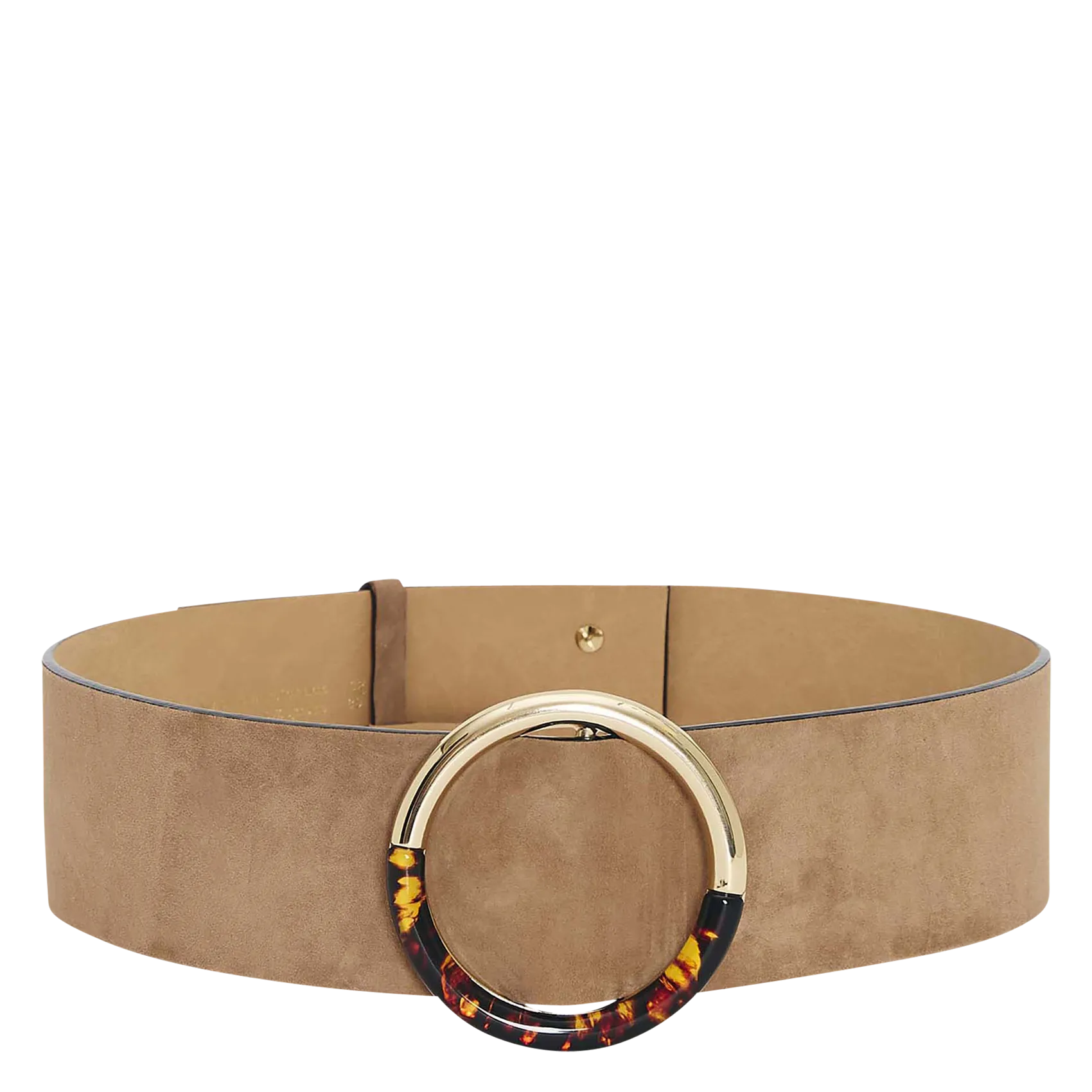 Ceinture velours en cuir Marron LAUREN
