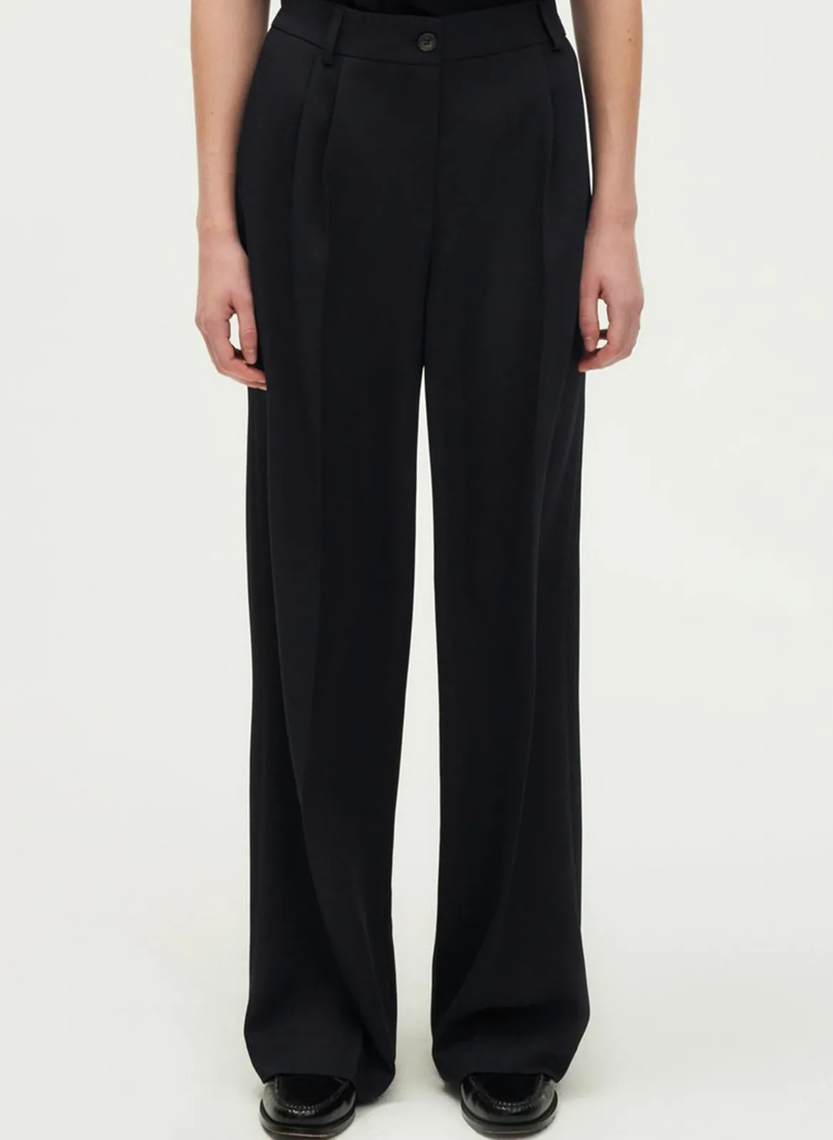 Pantalon de tailleur à pinces Bleu LAELA