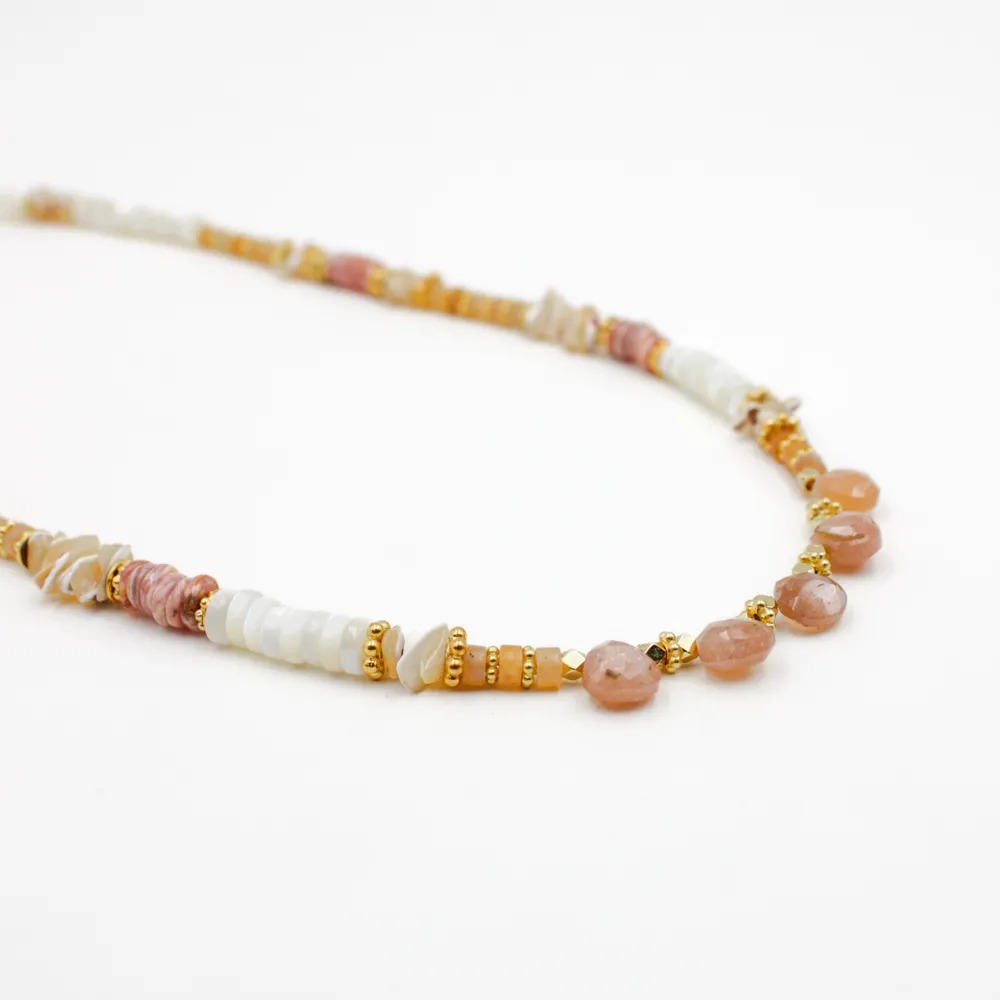 Collier heishi gouttes - elsa Doré