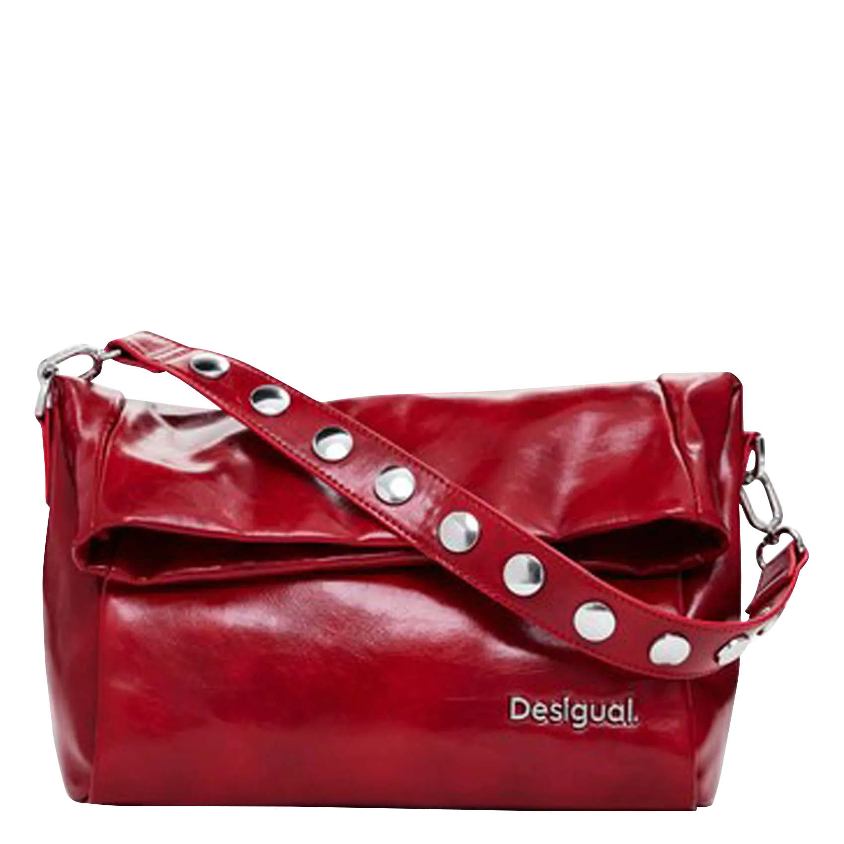 Sac à main effet cuir Rouge