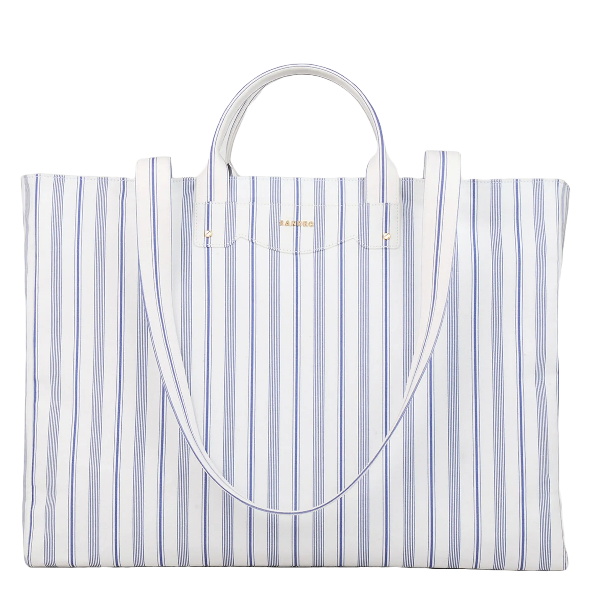 Cabas en coton mélangé Bleu