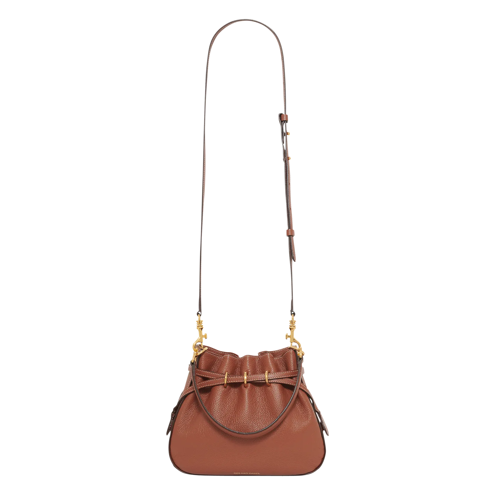 Sac seau en cuir Marron LE MINI ROMY