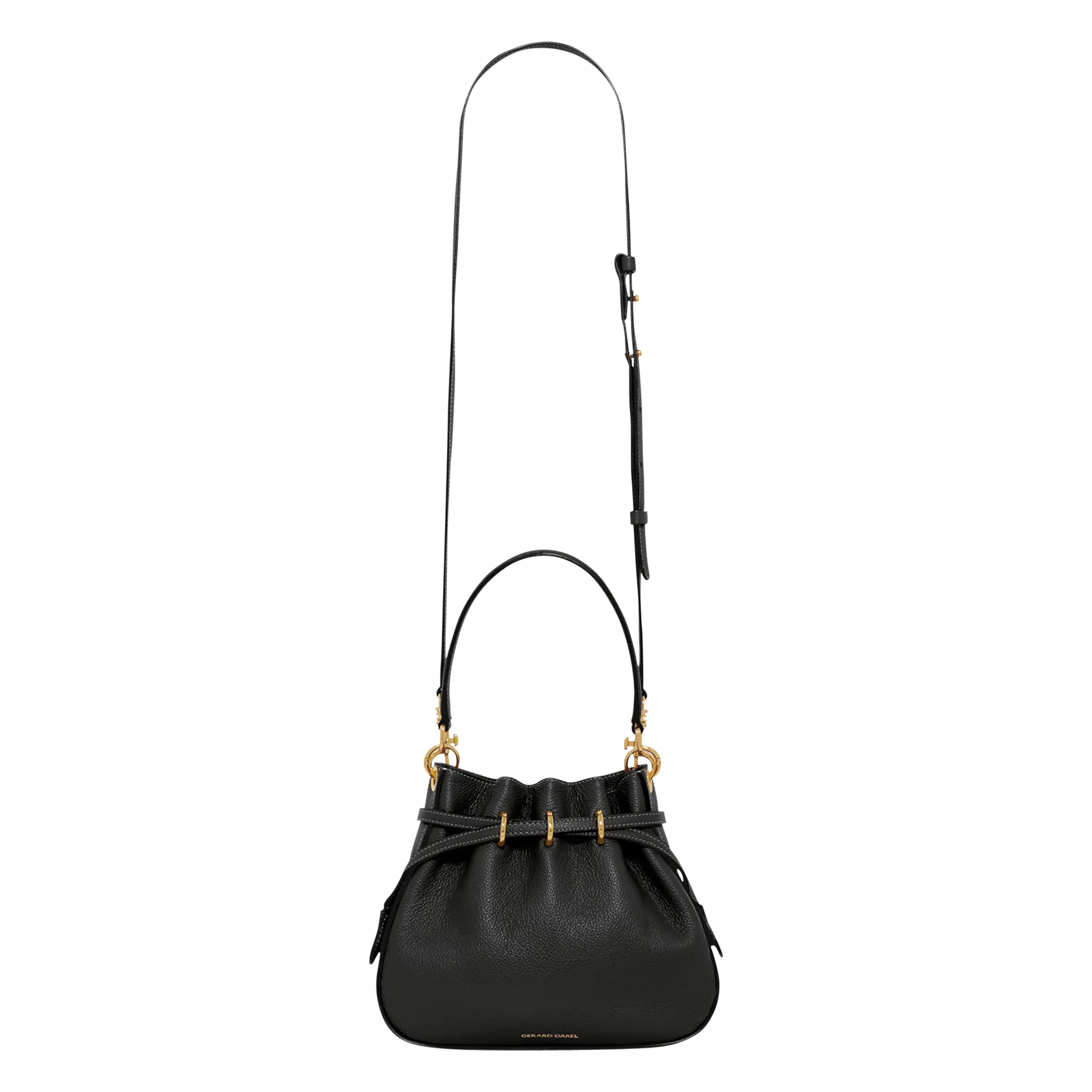 Sac seau en cuir Noir LE MINI ROMY
