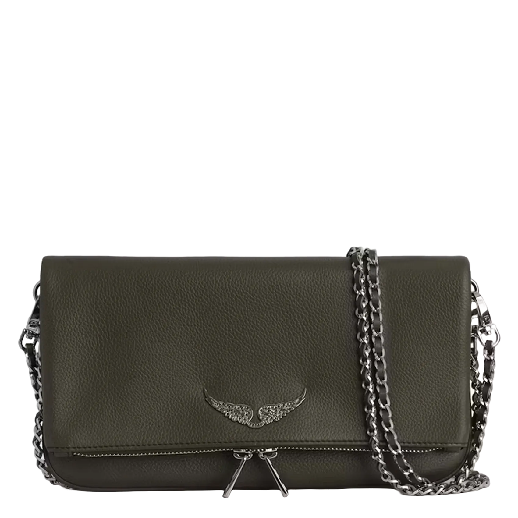 Pochette en cuir Vert ROCK NANO
